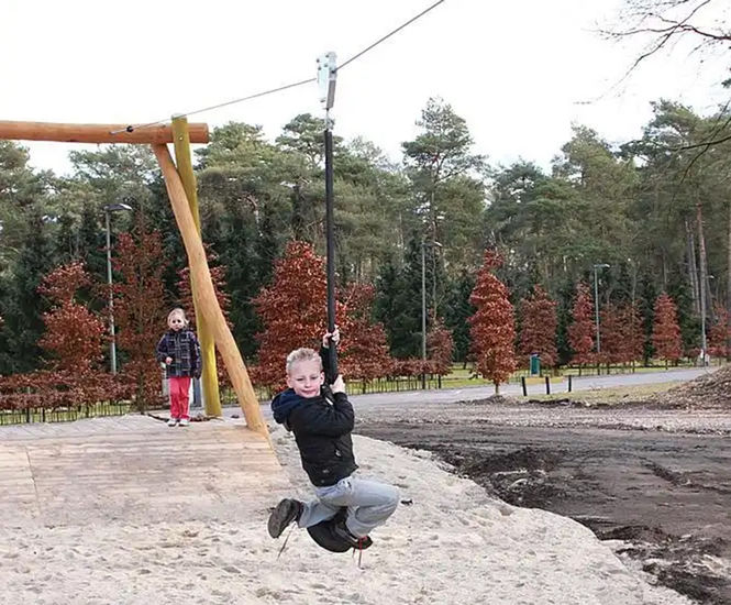  20m/30m aerial zip wire cableway for hills (+ platform)
