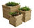 Novar Planter - square Scots pine outdoor planters 0