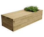 McDui Planter Bench - Scots pine timber planter seating