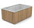 Castleton rectangular planter timber with steel capping 8