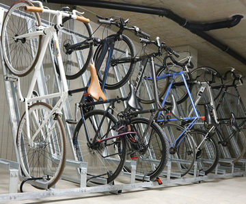 Semi Vertical Cycle Rack