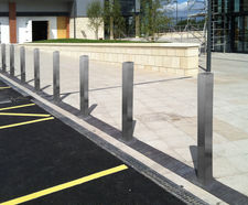 Square Flat Top Stainless Steel Bollard
