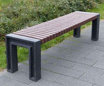 Perth 100% Recycled Plastic Deluxe Backless Bench