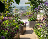 Steel planters and durable porcelain terrace surfaces - Nine Elms - on this page