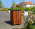 Outdoor seating and bins for new housing estate's community space 3