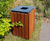 Outdoor seating and bins for new housing estate's community space 10