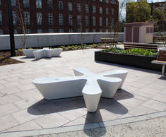 Unique and playful street furniture for Stockport Interchange