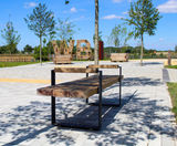 Rustic timber seating and picnic sets for new community - on this page