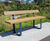 Rustic timber seating and picnic sets for new community 1