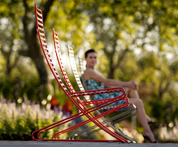 Parc Lounge Steel Chair