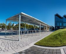 Malford steel cycle shelter - MCS210