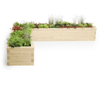 Laggan Planter - L shaped Scots pine outdoor planter