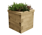 Munro Planter - square Scots pine outdoor planter