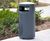 Zenith Litter Bin - outdoor steel litter bin for public spaces 6