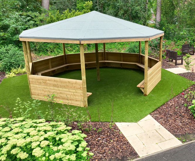 Timber Gazebo for Outdoor Shelter & Learning