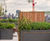 Bespoke stainless steel planters and benching for Berkeley Square 7
