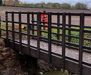 POLYbridge footbridge solution for pedestrian and equestrian use