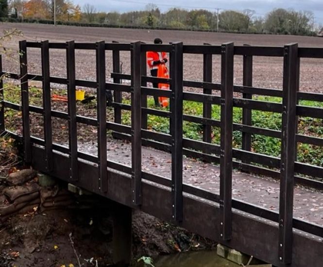 POLYbridge footbridge solution for pedestrian and equestrian use