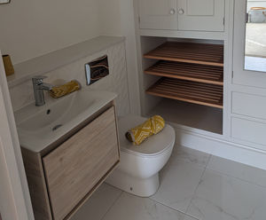 Atelier bathroom collection for new Bussey & Armstrong homes
