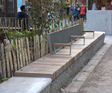 Bespoke seating for Myrtle Square, Dun Laoghaire town, Dublin
