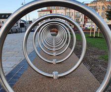 Bespoke seating and cycle stands transform The Green, Malahide