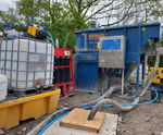 High pH water from Piling works laden with Non-Settling Solids