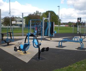 Adizone inclusive outdoor gym area - Colchester