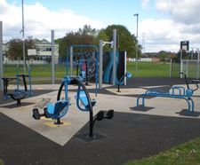 Adizone inclusive outdoor gym area - Colchester