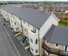 Riven Edgemere concrete roof slates for new housing development