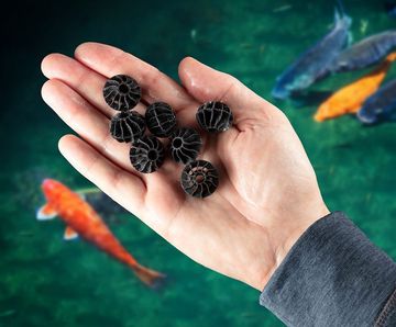 Biopebble - plastic biological filter media for RAS systems