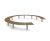 Zenith Horizon curved steel and timber outdoor bench 2