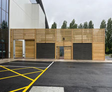 Acoustic barrier reduces noise pollution at leisure centre