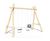 Swing Set In Robinia J489 - timber playground swing 0