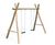 Swing Set With 2 Flat Seats J490 - timber playground swing for children 0