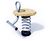 Stump J881 - Wooden spring rocker for playgrounds, single seat 0