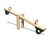 Seesaw J4920 - wooden 2 seat playground seesaw with handles for children 0