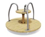 Roundabout J49142 - wooden playground spinner for 6 children