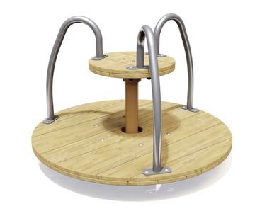 Roundabout J49142 - wooden playground spinner for 6 children