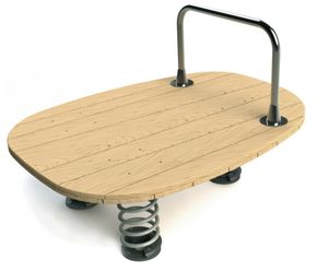 Lily Pad J49105 - wooden playground spring rocker for 5 children