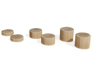 Japanese Steps Trail J4904 - wooden log playground balance steppers