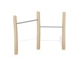 2 Horizontal Bars J4916 - wooden and stainless steel - on this page
