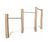 3 Horizontal Bars J4912 - wooden and steel playground balance equipment 0