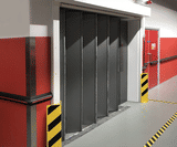Eurofold - folding shutter door for lifts - on this page