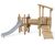 Multiplay Equipment J4933 - wooden climbing and slide play structure 0