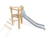 Multiplay Equipment J4931 - wooden climbing and slide play structure - on this page