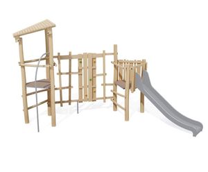 Wooden Multiplay Equipment J4948 - timber playground climbing frame