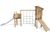 Multiplay Equipment J4932 - wooden playground with slide and climbing 0