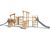 Multiplay Equipment J4939 - wooden playground with slides and climbing 0