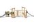 Multiplay Structure J4939-V - wooden playground with slides and climbing 0