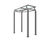 Bedford - light classic cycle shelter, 8 bikes 8